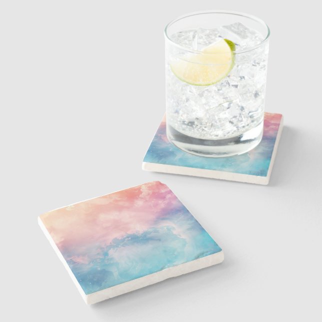 Abstract Art Background Wallpaper Stone Coaster (Side)