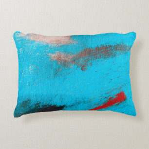 Abstract Art Backgroundart,paint,fine,blue,canvas, Accent Pillow
