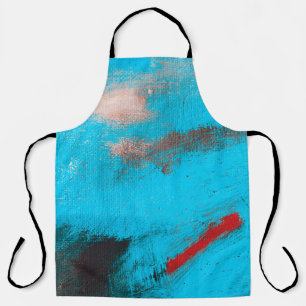 Abstract Art Backgroundart,paint,fine,blue,canvas, Apron