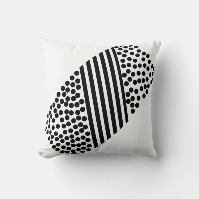 Abstract Art Balls Lines Pattern Pillow Cushion (Front)
