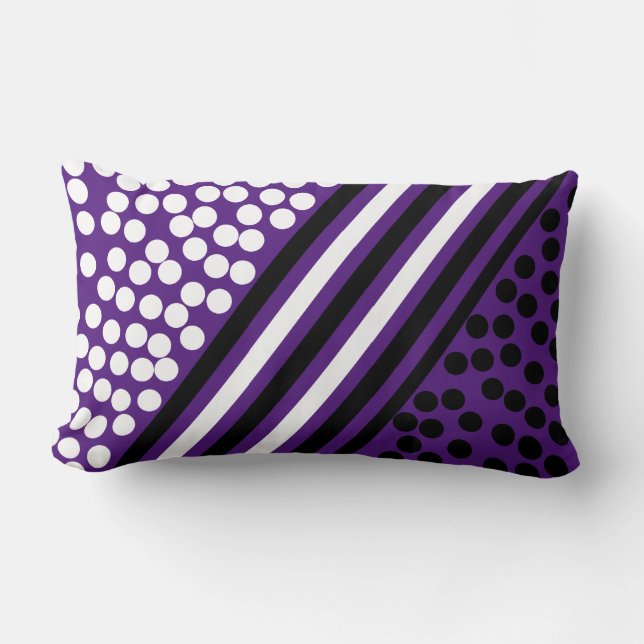 Abstract Art Balls Lines Pattern Pillow Cushion (Front)