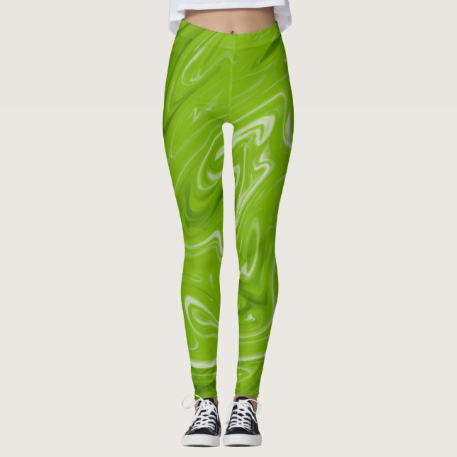 Abstract art beautiful Leggings (Front)