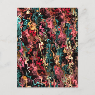 Abstract Art Big Goals Postcard