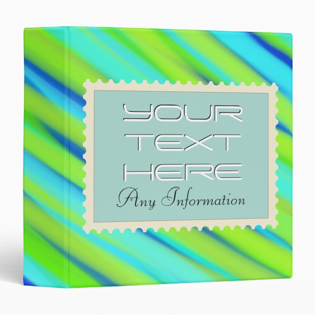 Abstract art binders | Stripes pattern 2 (Front/Spine)