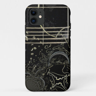 Abstract Art Black  iPhone 11 Case