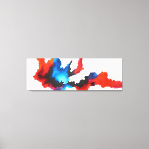 Abstract Art Black White Expressionist Painting Canvas Print
