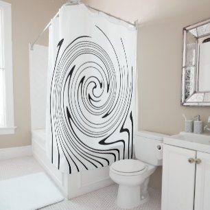 Abstract Art Black White Lines Twirl Minimalism Ce