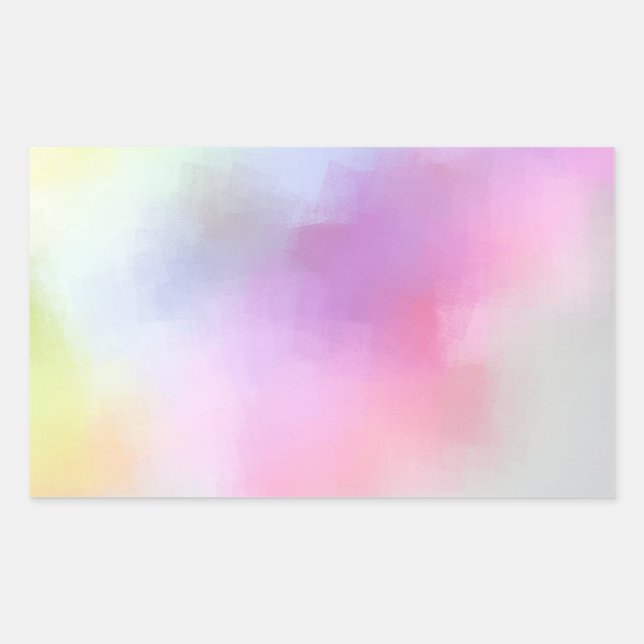 Abstract Art Blank Colourful Template Modern Sticker (Front)