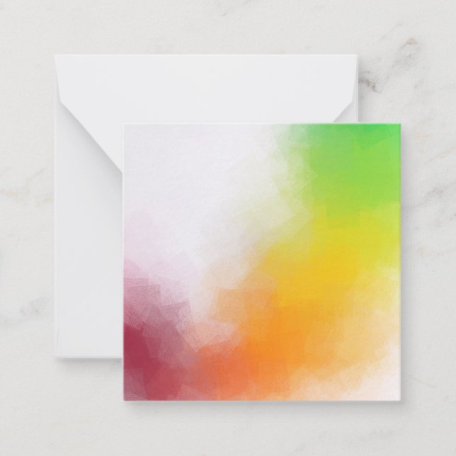 Abstract Art Blank Template Red Yellow Orange (Front)