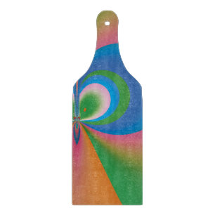 Abstract Art Blue Butterfly Cutting Board