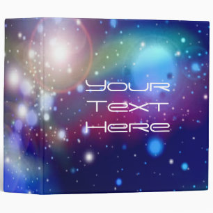 Abstract Art Blue Galaxy 3 Binder