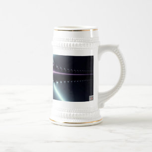 Abstract Art Blue Star Beer Stein
