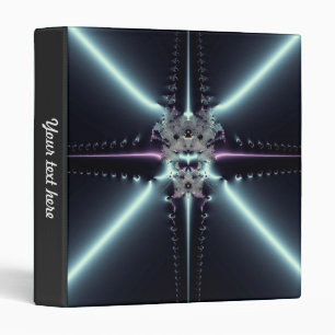Abstract Art Blue Star Binder