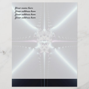 Abstract Art Blue Star Letterhead