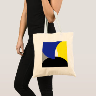 Abstract Art Blue Yellow Tote Bag