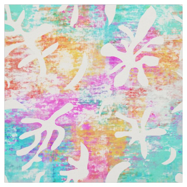Abstract Art Boho Matisse Botanical Shapes  Fabric (Swatch)