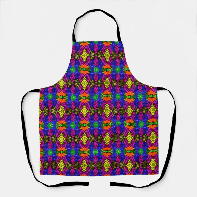 Abstract Art Bright Pattern Apron (Front)