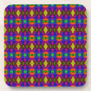 Abstract Art Bright Pattern Coaster