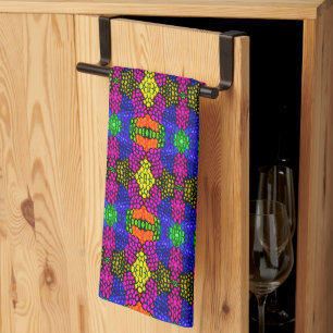Abstract Art Bright Pattern Kitchen Towel