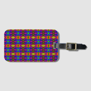 Abstract Art Bright Pattern Luggage Tag