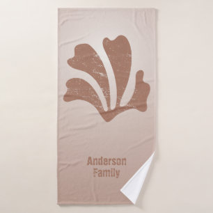 Abstract Art Brown Algae, Kelp Bath Towel Set