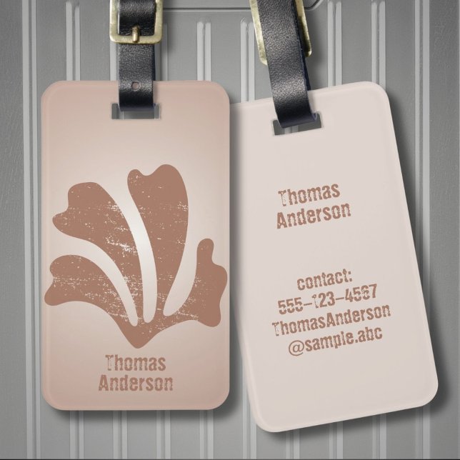 Abstract Art Brown Algae, Kelp Luggage Tag (Creator Uploaded)