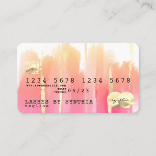 Abstract Art Brush Boho Credit Card