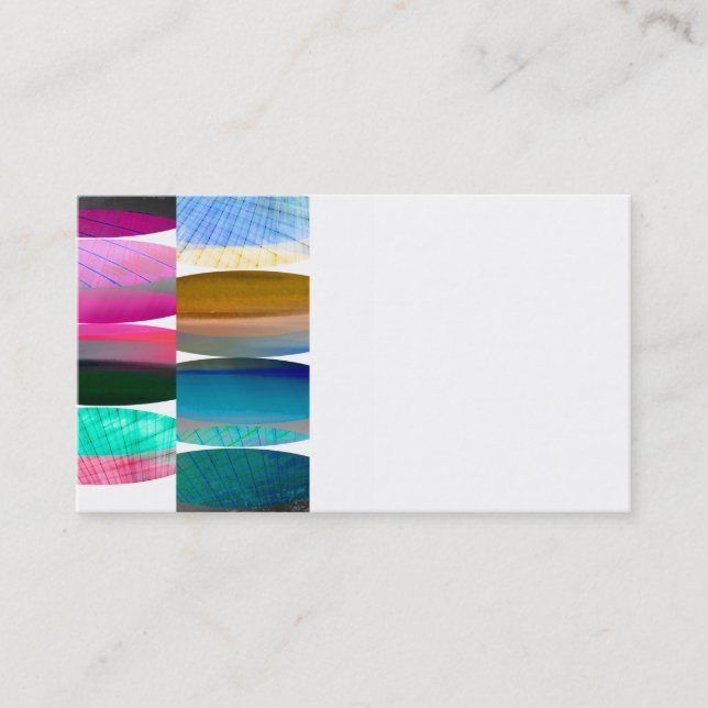 abstract art business card template double sided (Front)
