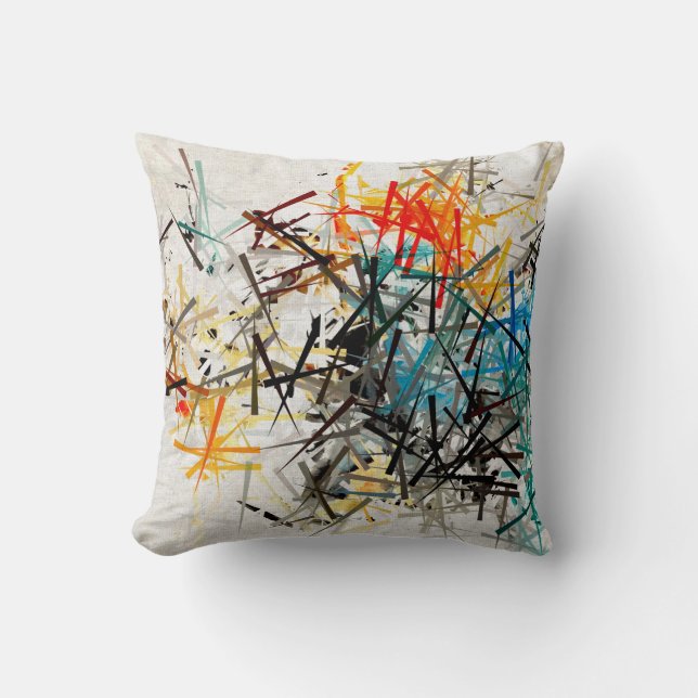 abstract art by AzureKang Throw Pillow (Front)