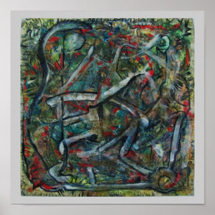 Abstract Art by ValAries Pachydermatous Poster