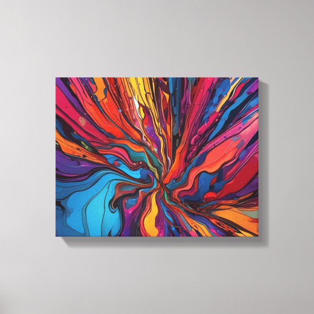 Abstract art canvas print (Front)