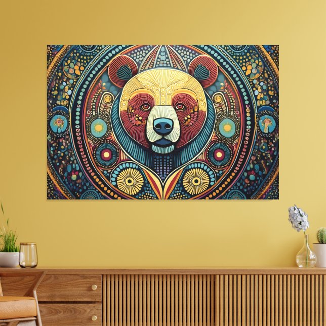 Abstract art canvas print  (Insitu(LivingRoom))