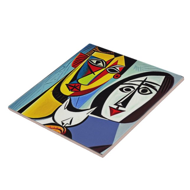Abstract Art Ceramic Tile (Side)