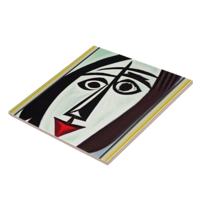 Abstract Art Ceramic Tile (Side)
