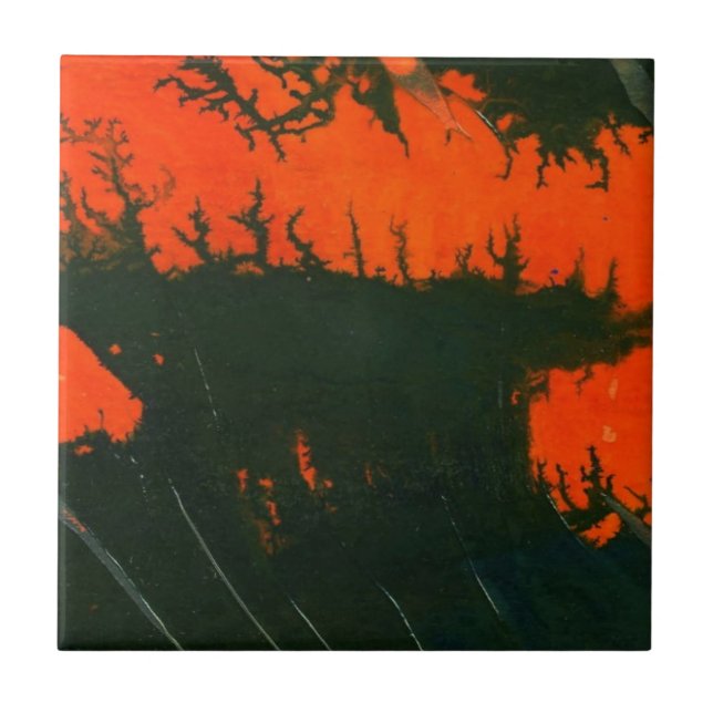 Abstract Art Ceramic Tile (Front)
