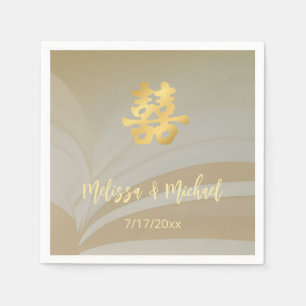 Abstract Art Chinese Wedding Custom  Napkin