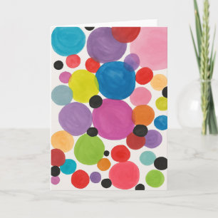 Abstract Art Circles Greeting Card