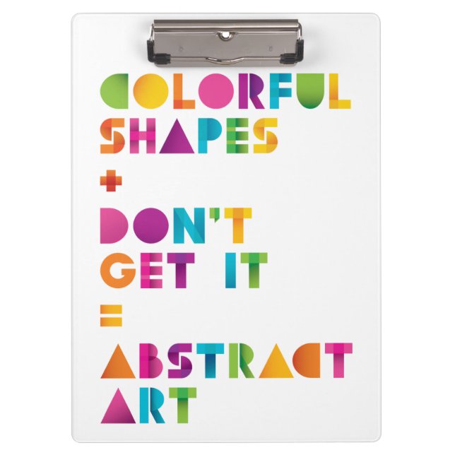 Abstract Art Clipboard (Front)