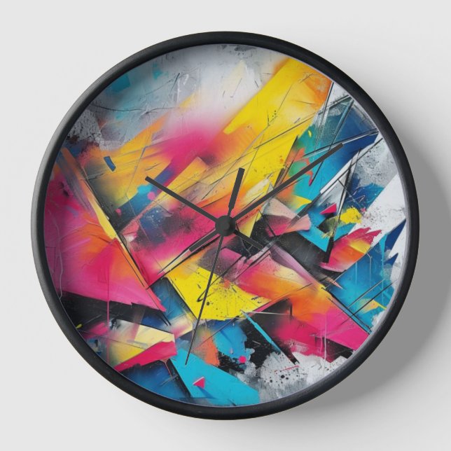 Abstract art clock (Front)