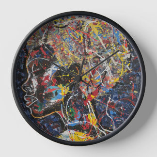 Abstract art clock