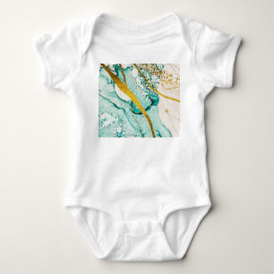 Abstract Art Clouds: Translucent Ink Baby Bodysuit