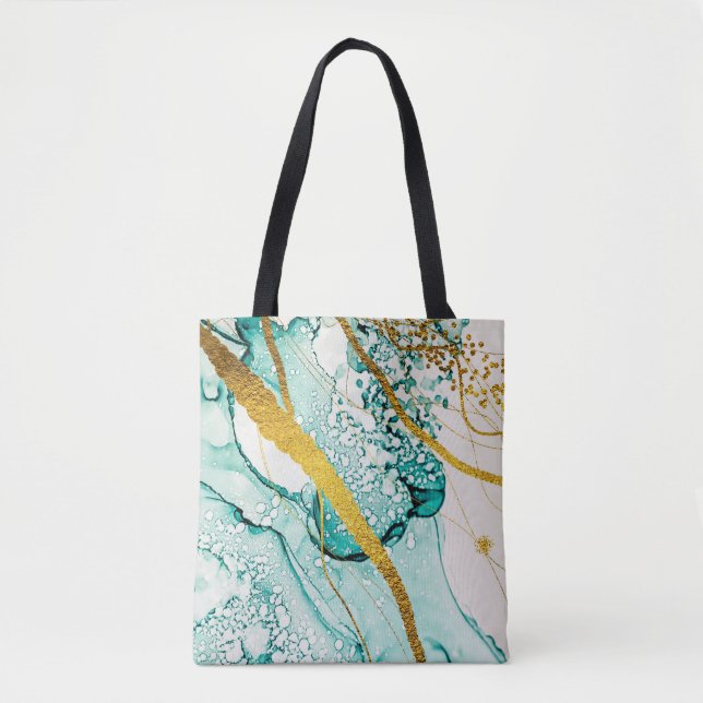 Abstract Art Clouds: Translucent Ink Tote Bag (Front)
