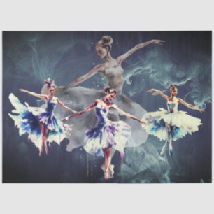 Abstract Art Collage Ballet Dancers Decoupage Tissue Paper