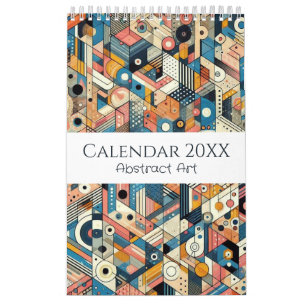 Abstract art collection calendar