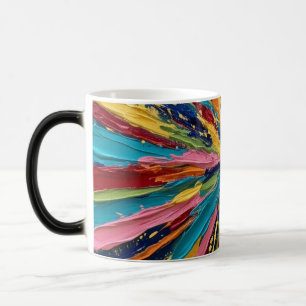 Abstract art colourful magic mug