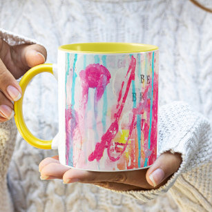 Abstract Art Colourful Paint Splatter Inspirationa Mug