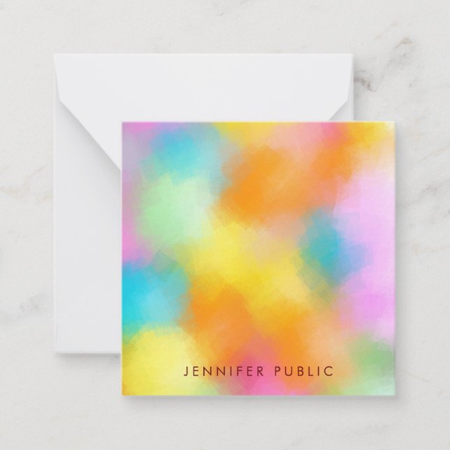 Abstract Art Colourful Personalized Template (Front)