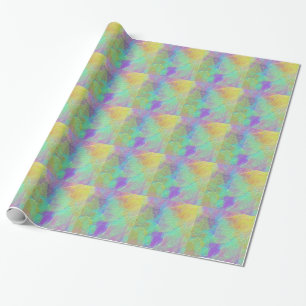Abstract Art Colourful Textured Glass Wrapping Paper