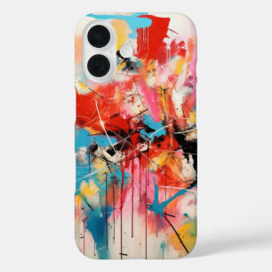 Abstract Art Colours iPhone 16 Case