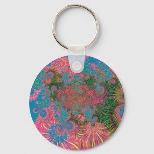 Abstract Art Corals Keychain